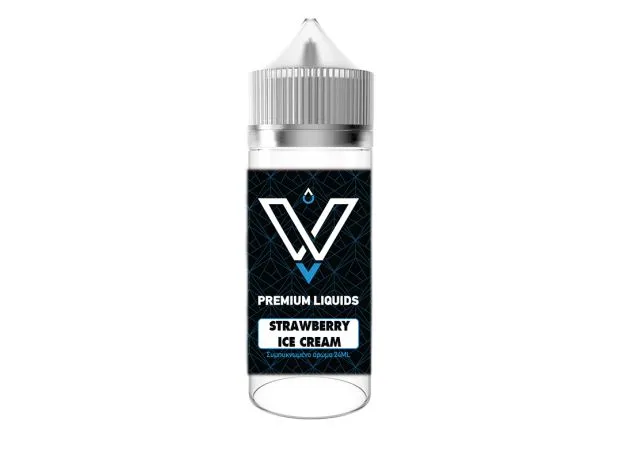 Strawberry Ice Cream 120ML (Παγωτό φράουλα) by VnV Liquids