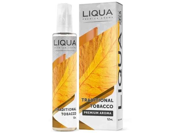 Liqua Traditional Tobacco 12ml/60ml Bottle flavor